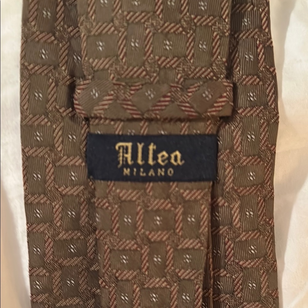 Altea Milano Brown Patterned Tie